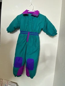 Raeurks One Piece Vintage Snowsuit Youth Kids Size m/5 - Picture 1 of 10