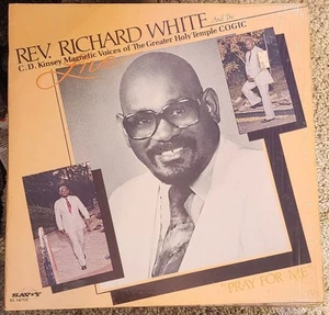 REV RICHARD WHITE COGIC Pray For Me 1984 GOSPEL LP EX / EX Savoy SL 14705 - Picture 1 of 2