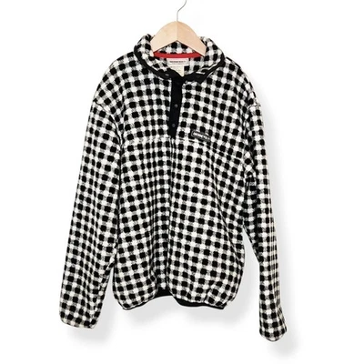 Obermeyer Vintage Juvenil Negro Blanco Cuadros 1/4 Cremallera Vellón Talla 10 Niños Niñas Foto 1 de 4