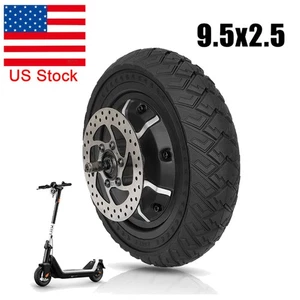 US - 9.5x2.5 Off-road Solid Tire /Tool for NIU KQI3 Electric Scooter Replacement - Picture 1 of 15