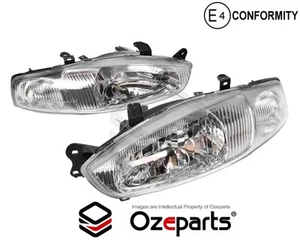 Pair LH+RH Head Light Front Lamp For Mitsubishi Mirage CE Coupe 1998~2003 - Picture 1 of 6