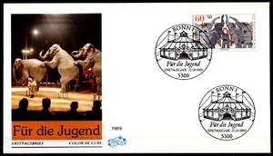 Zirkus. Elefantendressur. FDC. BRD 1989 - Bild 1 von 1