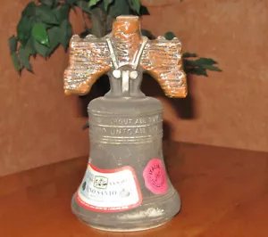 Botella de cerámica vintage Vento Wine Bicentenario Liberty Bell hecha en Italia - vacía - Imagen 1 de 8