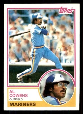 1983 Topps Baseball #763 Al Cowens Signed Autograph (no COA) *e2 - Image 1 of 2