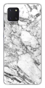 Coque en silicone imprimée compatible Samsung Galaxy Note 10 Lite Marbre Blanc - Picture 1 of 3