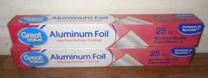 Great Value Two 25 Sq FT Heavy Duty Aluminum Foil - Picture 1 of 1