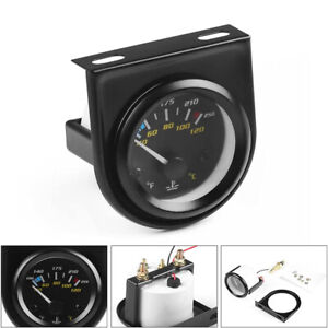 2" 52mm 12V Car LED Double Scale Water Temperature Temp Gauge Meter with Sensor