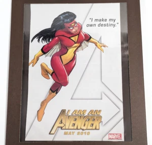 Spider-Woman Marvel Ad | I Am An Avenger | May 2010 Laminated Super Hero Wall - Picture 1 of 8