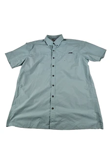 Eddie Bauer Hemd Herren L Tall türkis Gingham Relaxed Fit Knopf Outdoor neu ohne Etikett lesen - Bild 1 von 11