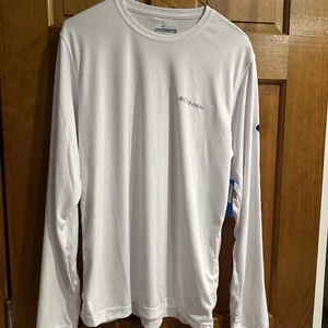 NWT Columbia Rapid Creek Long Sleeve Omni-Shade Men's White Shirt Size S Small - Picture 1 of 7