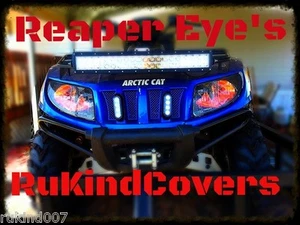 Arctic Cat mudpro Reaper EYES Head light Covers RuKindCovers - Picture 1 of 11