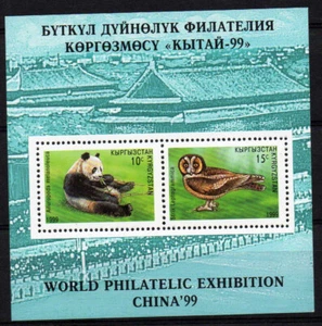 Eulen Panda Kirghizstan Yv#Bl.21 MNH - Bild 1 von 1