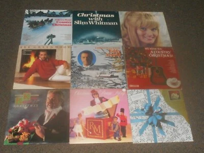 COUNTRY CHRISTMAS lot 9x LP willie nelson KENNY ROGERS lynn anderson EDDY ARNOLD - Image 1 of 4