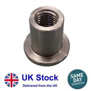 M12 X 25 MM EINSCHWEISSEN STAHL INNENGEWINDE GEWINDE FITTING BUCHSE HUT - MD24 - Bild 1 von 2