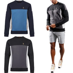 Mens Jumpers Crew Neck Long Sleeve Knitted Winter Sweatshirts Top LUKE - Picture 1 of 14