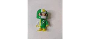 Ryan's World Action Figure Motocross Green Race Car Driver 3 inch (U1) - Picture 1 of 4