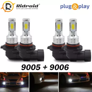 Kit combinado de faros LED 9005 9006 bombilla de haz alto bajo 6000K 100W 8000LM - Imagen 1 de 12
