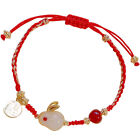 Red Rope Bracelet Lucky Rabbits Year of The String Girls Charm to Weave Miss