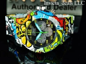 Raro Orologio Invicta Uomo 52mm GRAND Pro Diver GRAFFITI Cronografo HYDROPLATED SS - Foto 1 di 16