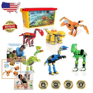 Imaginative Dinosaur Toys: 539-Piece Building Blocks Set with Portable Storage - Picture 1 of 9