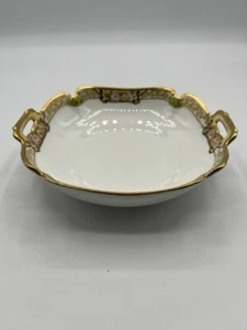 Antique RC Nippon Hand Painted Moriage Porcelain Square Bowl - Picture 1 of 6