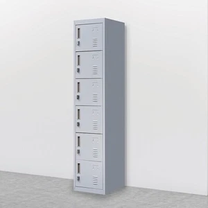 6-Door Locker for Office Gym Shed School Home Storage - Picture 1 of 7