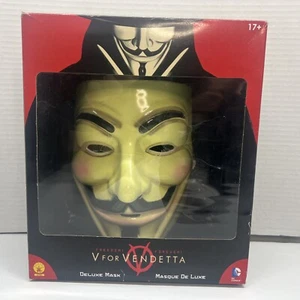 Replica V for Vendetta Mask Deluxe Edition Masque De Luxe Guy Fawkes Anonymous - Picture 1 of 4