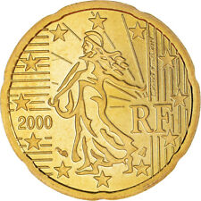 [#189425] Francja, 20 Euro Cent, 2000, Paris, Proof / BE, MS(65-70), Mosiądz, Ga