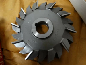 F&D HSS Staggered Tooth Side Mill Cutter - 5" Dia x 13/16" Wide x 1" Hole - Picture 1 of 3