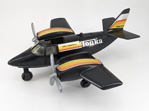 1979 Tonka Hand Commander Airplane Black Turbo Prop Plane Vintage 