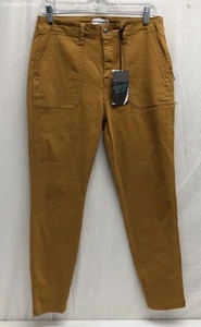 NWT Women's Studio Blue Camel Brown Sophia Utility Pocket Pants Size 29 - Picture 1 of 6