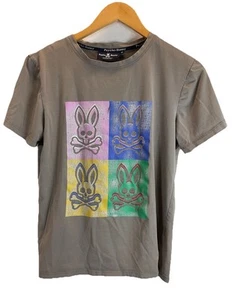 Psycho Bunny t-shirt Kids Youth Boys M 10/12 Gray Graphic - Picture 1 of 10