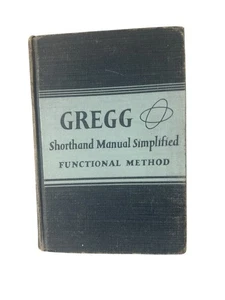 Gregg Shorthand Manual Simplified Functional Method Book 1949 Leslie Zoubek MCM - Picture 1 of 5
