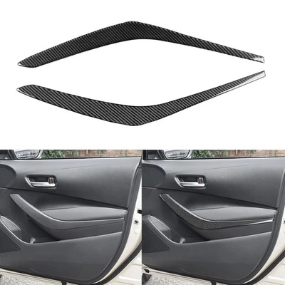 Real Carbon Fiber Interior Door Armrest Panel Cover For Toyota Corolla 2019-2025 - Image 1 of 4