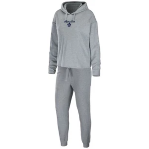 Women's WEAR by Erin Andrews Heather Gray Toronto Maple Leafs Logo Pullover - Imagen 1 de 5
