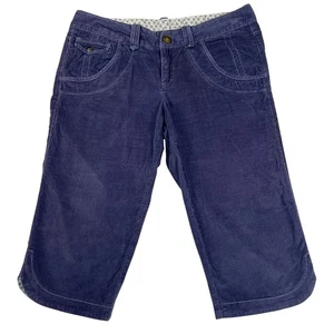 Athleta Purple Corduroy Soft Skimmer Bermuda Shorts 17” Inseam Size 4 - Picture 1 of 9