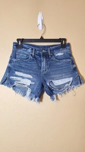 BlankNYC Vintage High Rise Short, The Barrow, distressed Denim Short Gr. 25 - Bild 1 von 11
