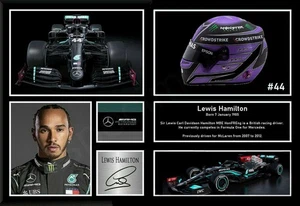 Lewis Hamilton 2022 Mercedes Formel 1 signiert Limited Edition Memorabilia Print - Bild 1 von 36