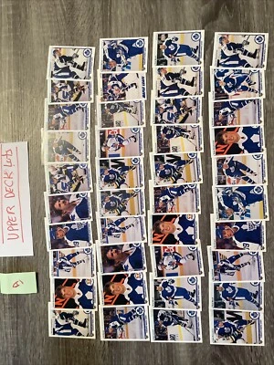 1990/91 Upper Deck  40 TEAM CARD LOT Toronto Maple Leafs - see photos - Image 1 of 4