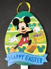Multicolor Mickey Mouse Easter Egg Yard Stake Sign 24.5"Hx7"Lx1W New Lightweight