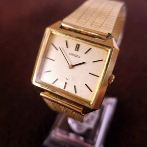 Vintage Seiko 'Chariot' Rectangular Manual Mens Watch - 2220-3340 - Made 1976 - Picture 1 of 10