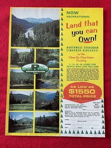 Vintage 1971 Reforestation Program Print Ad Buy Land In Montana Idaho Washington - Picture 1 of 7