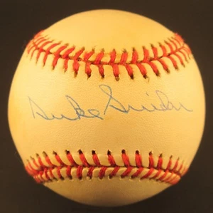 DUKE SNIDER Signed William White ONL Baseball Dodgers Mets Giants Beckett Cert - Picture 1 of 2