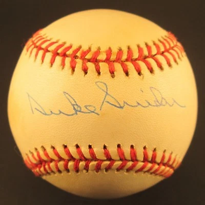 DUKE SNIDER Signed William White ONL Baseball Dodgers Mets Giants Beckett Cert - Image 1 of 2