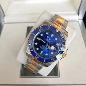 Rolex  18K Men's Gold Submariner 16613 w/ Box Papers Mens Watch