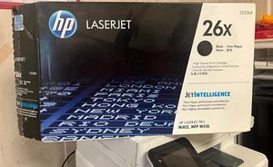 HP 26X (CF226X) Wysokowydajna kaseta z tonerem LaserJet - Czarna otwarta skrzynka - otwarta pk - Zdjęcie 1 z 1