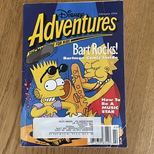 Disney Adventures Magazine February 1994 The Simpsons Bart Lisa Cover Bartman - Bild 1 von 1