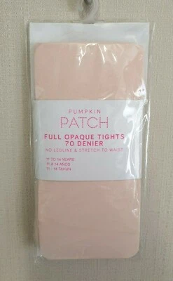 BNWT Pumpkin Patch Brand Girls 11 to 14 Years Opaque Pink Footed Style Tights - Image 1 of 2