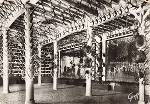 RPPC Antlers/Horns IN BLESOIS CHEVERNY France. La Vénerie Oversized - Picture 1 of 2
