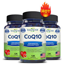 Co Q-10 COQ-10 400mg 120 Capsules Promotes Heart & Cardiovascular Wellness